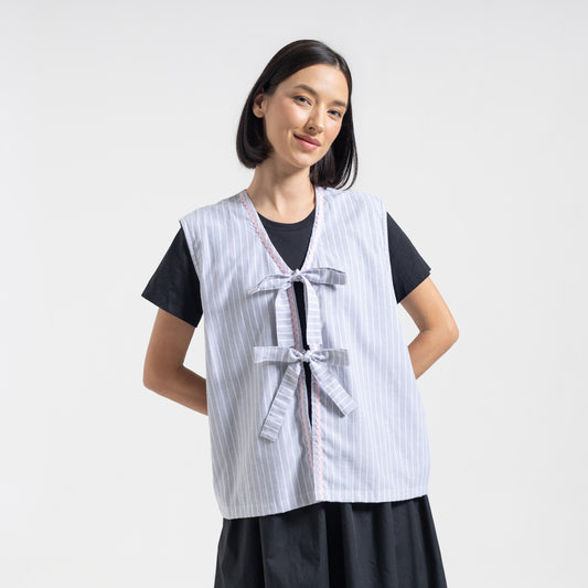 Froyo Stripes Vest Grey