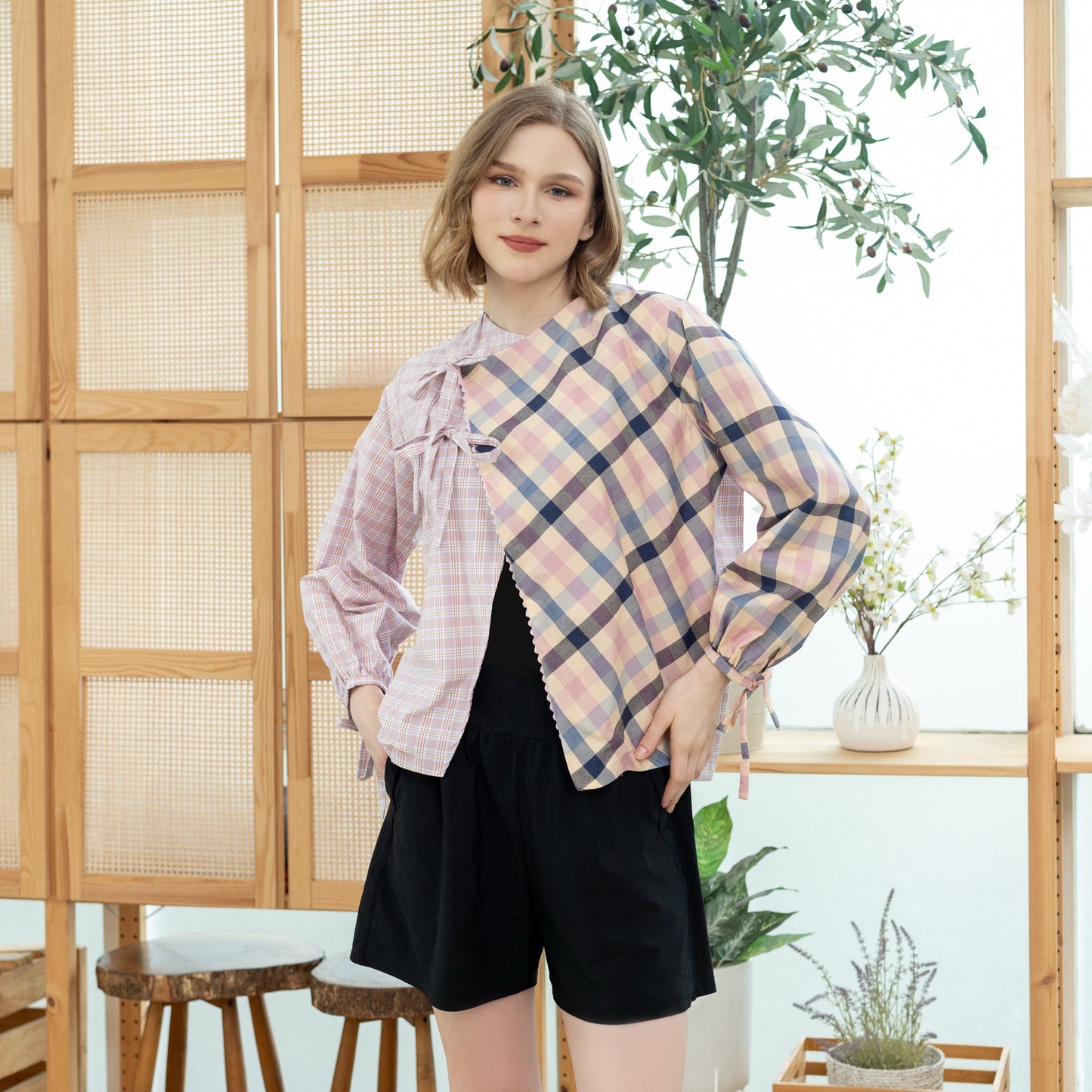 Belle Plaid Pink