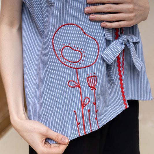 Froyo Embro Vest - Dark Blue