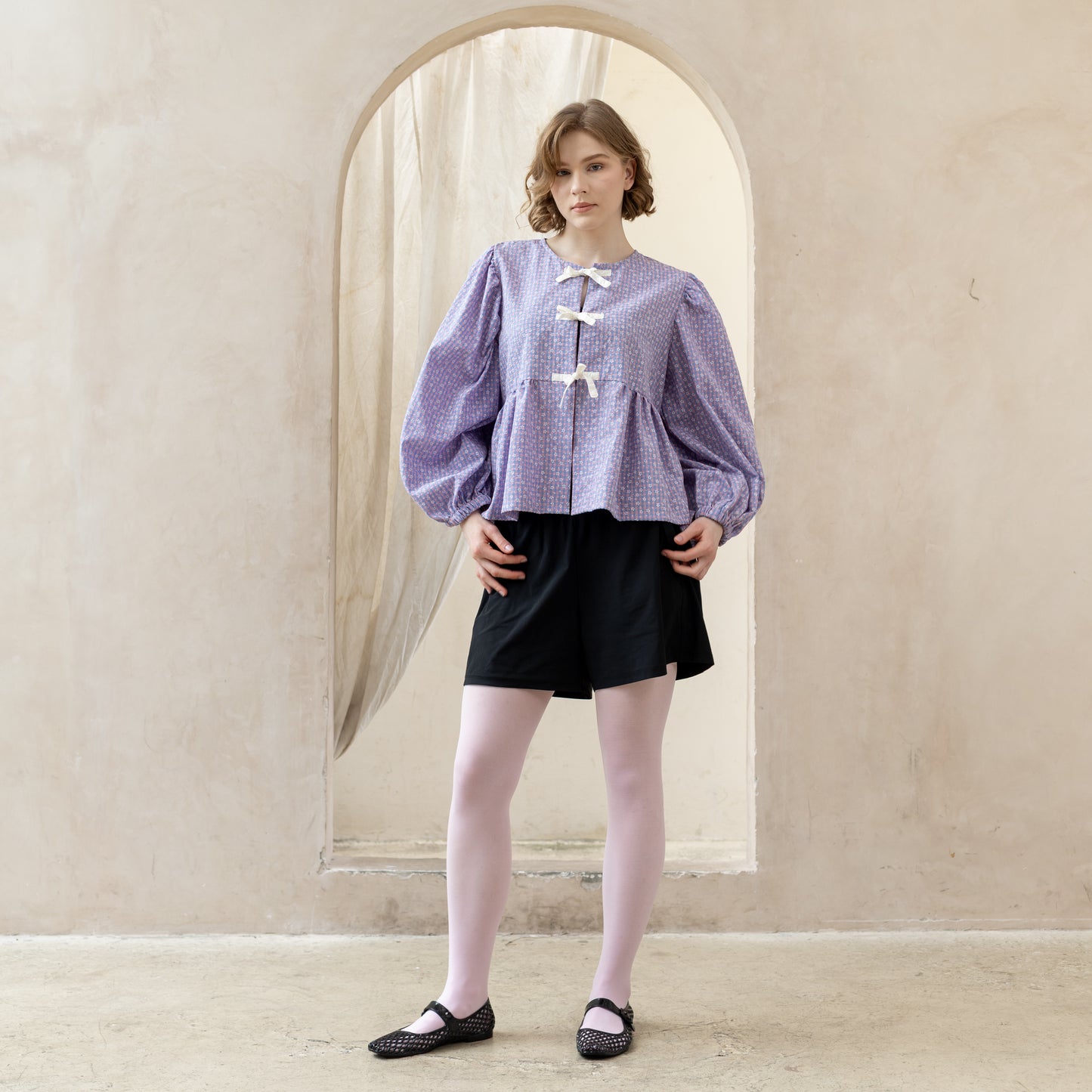 Puff Blouse Lilac