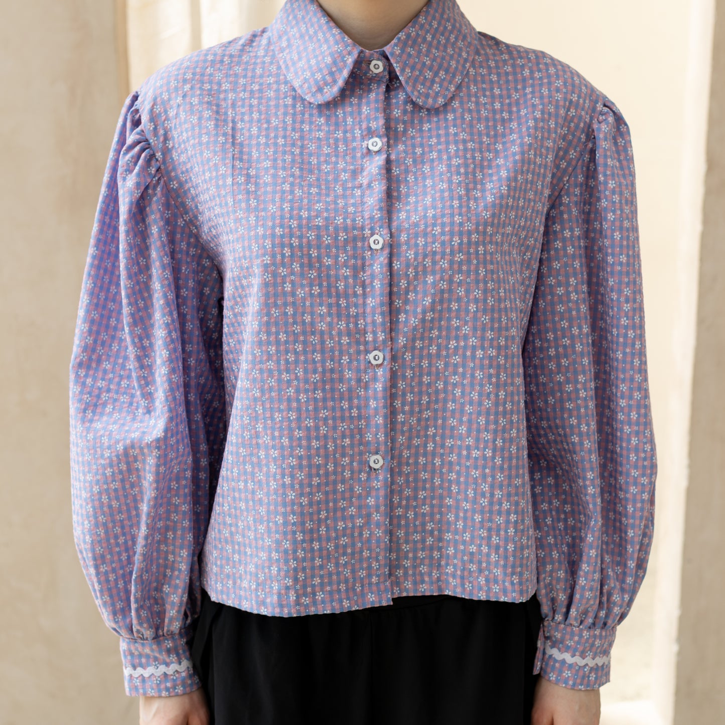 Fleur Puff Shirt Lilac