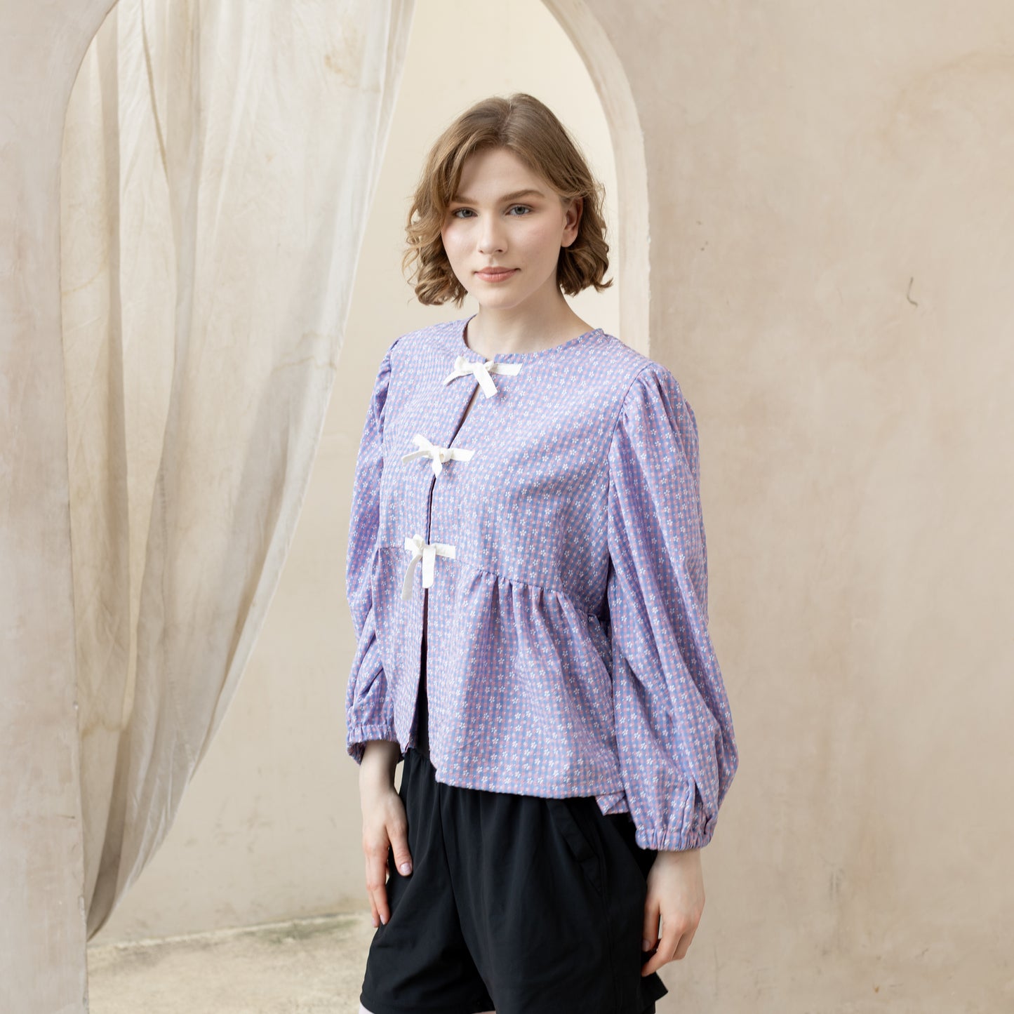 Puff Blouse Lilac