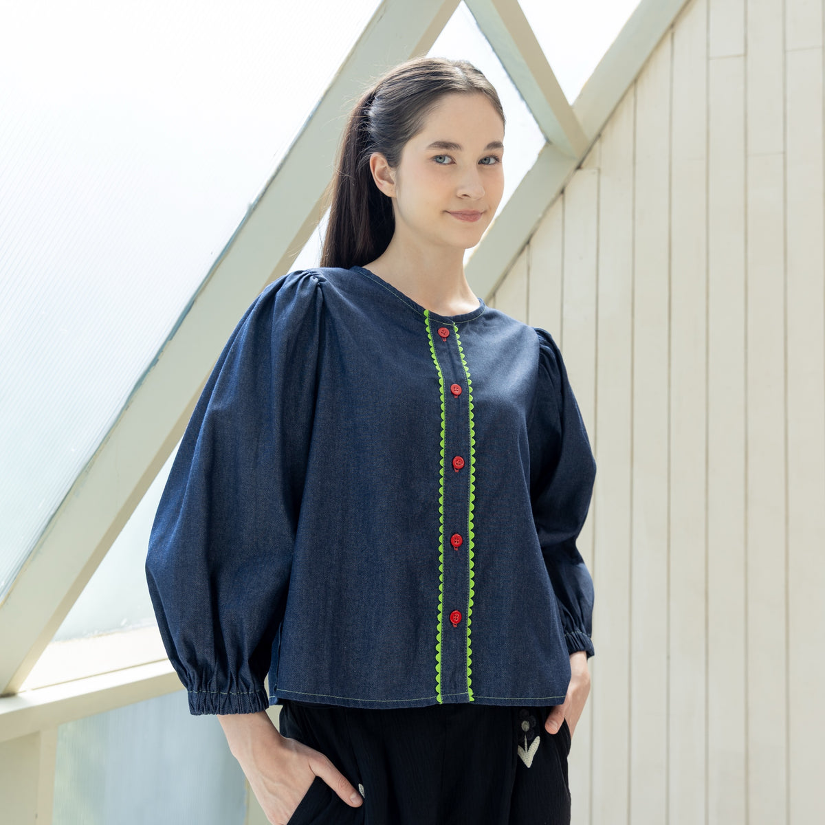 Daria Denim Blouse