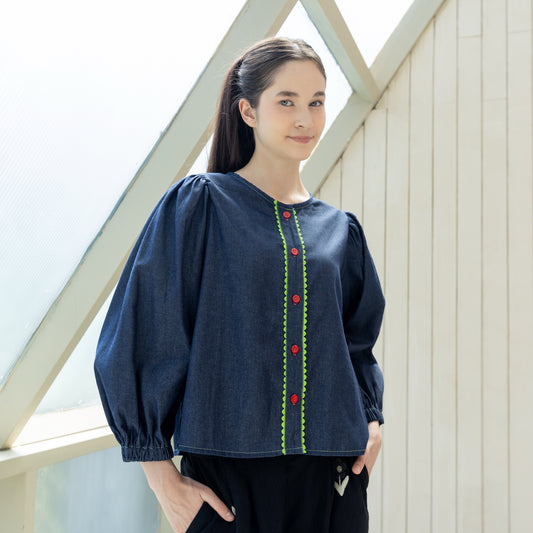 Daria Denim Blouse