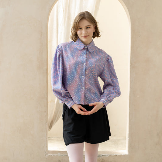 Fleur Puff Shirt Lilac