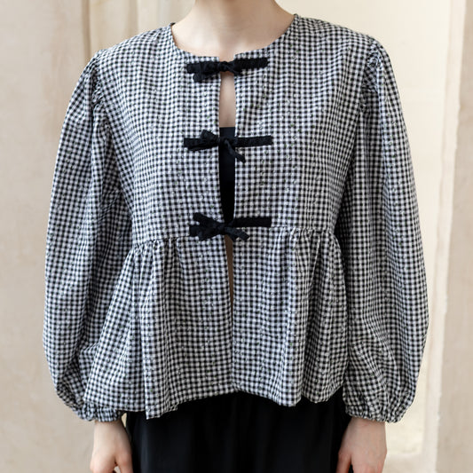 Puff Blouse Black