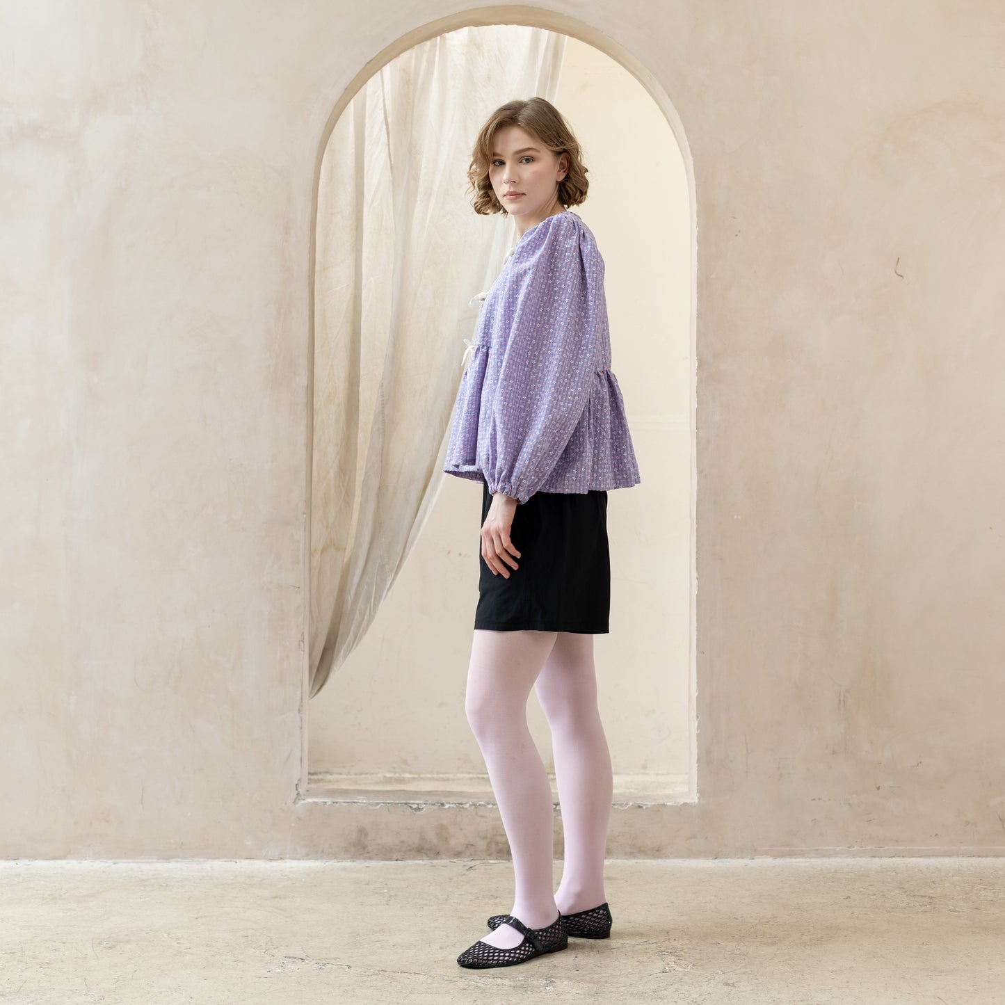 Puff Blouse Lilac