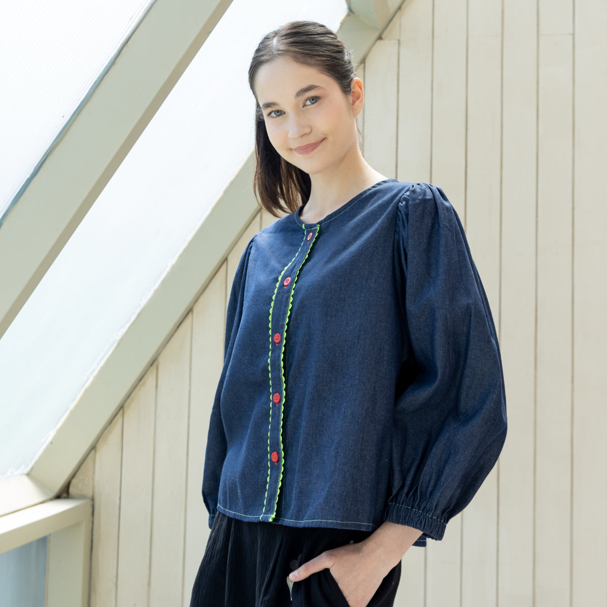 Daria Denim Blouse
