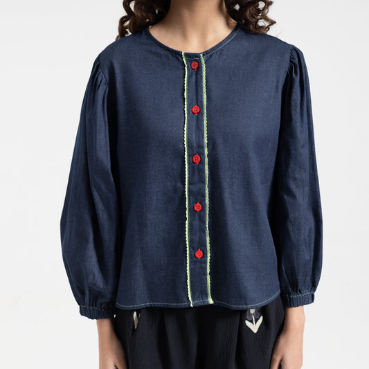 Daria Denim Blouse