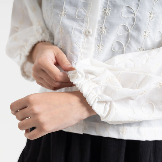 Daria Fleur Blouse Ivory