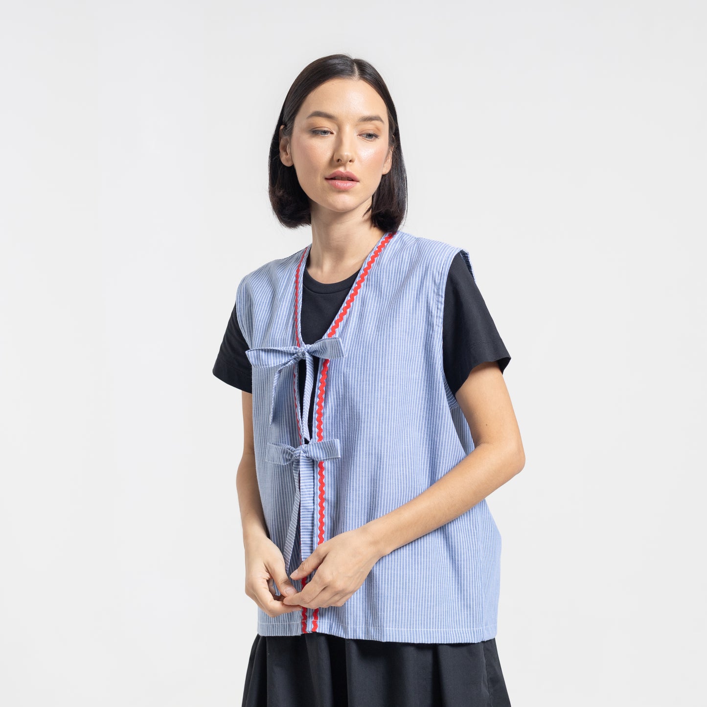 Froyo Stripes Vest Blue