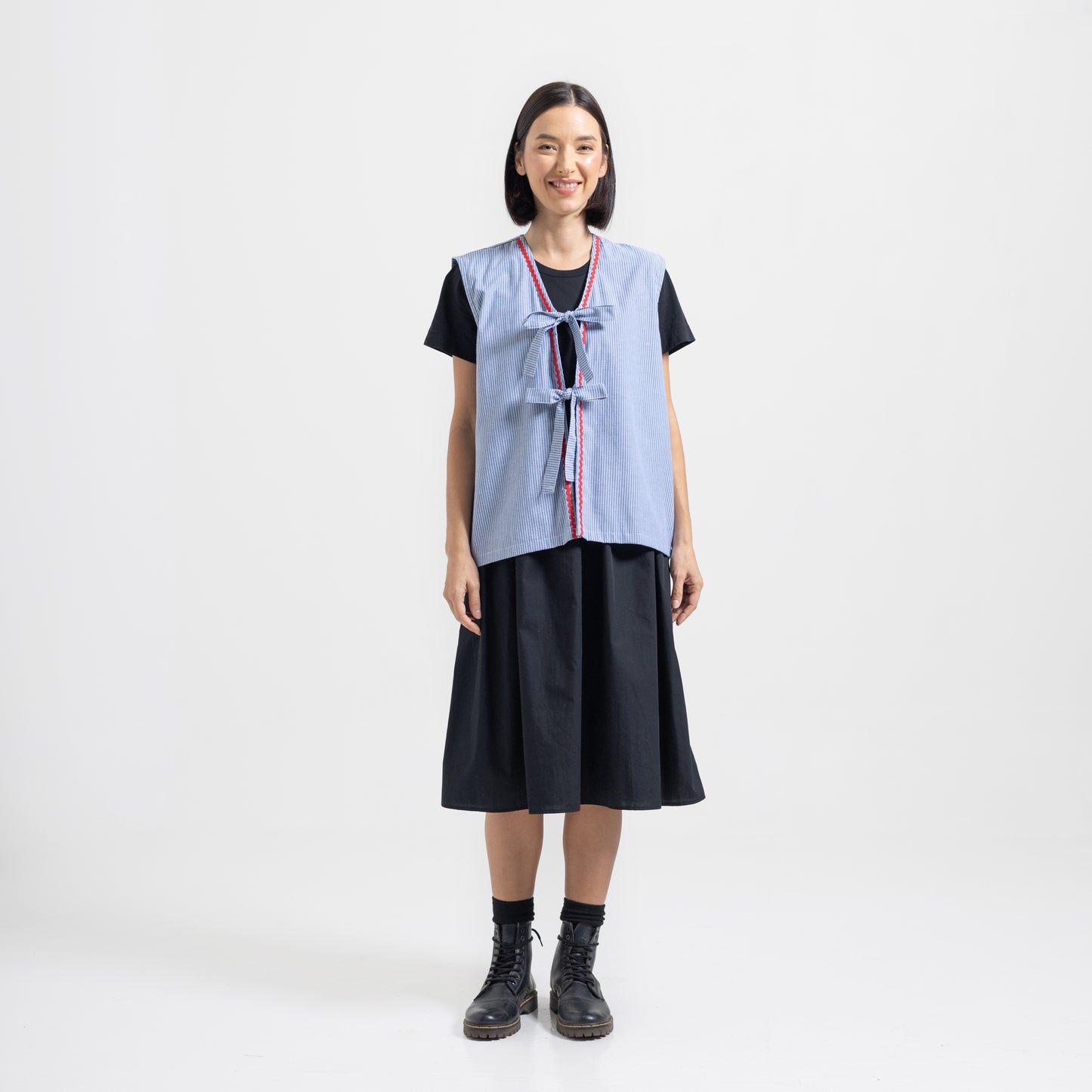 Froyo Stripes Vest Blue