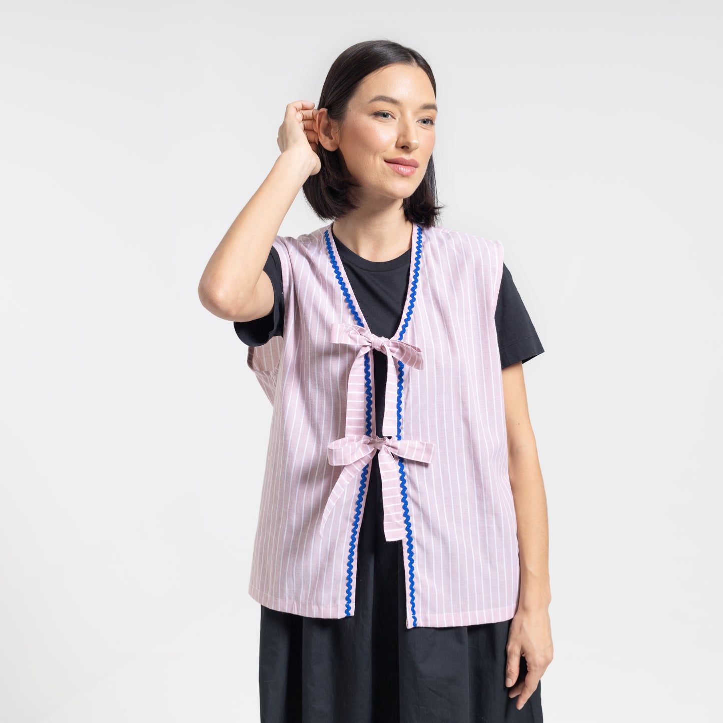 Froyo Stripes Vest Pink