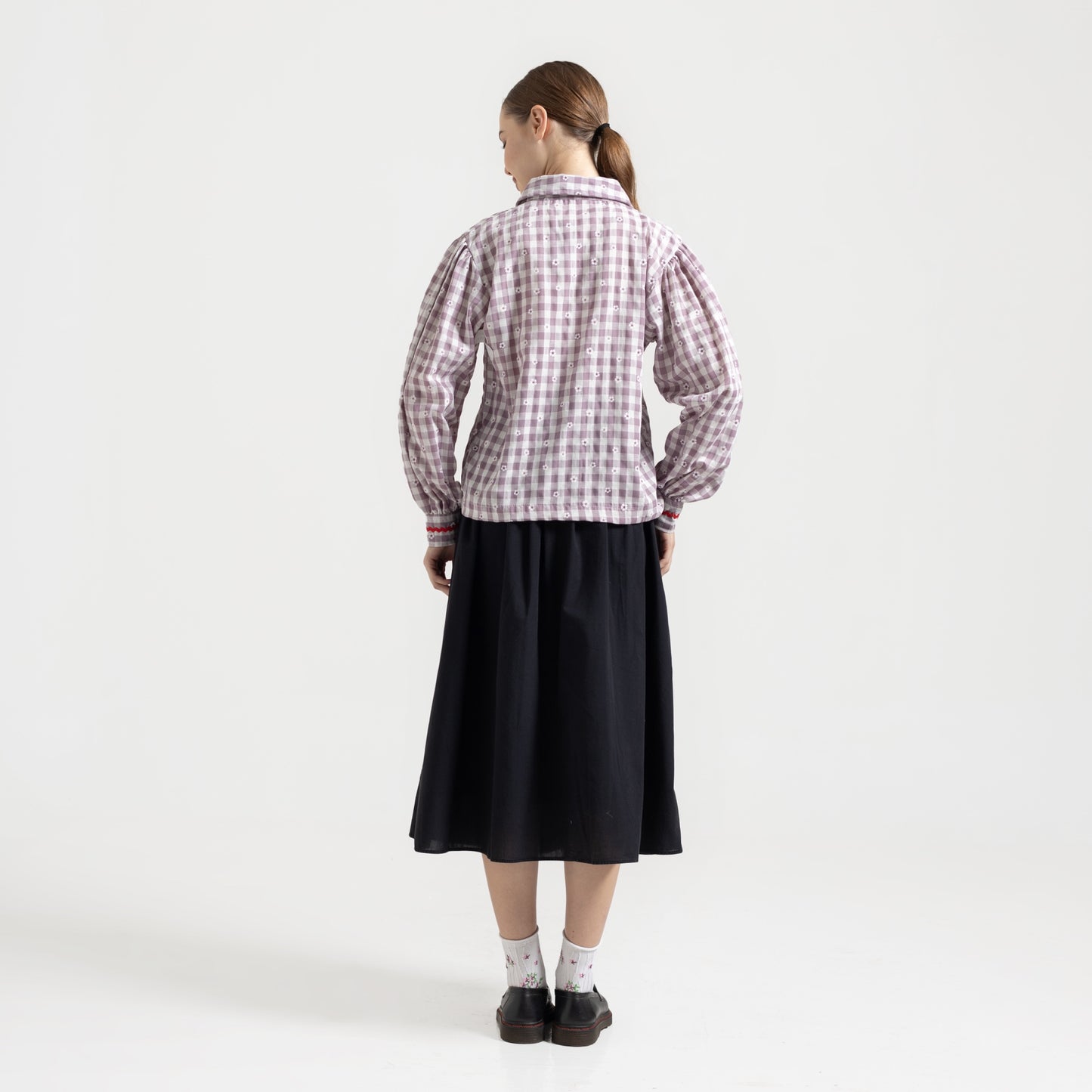 Fleur Puff Blouse Lilac