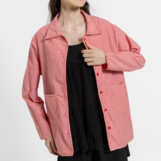 Ivy Cotton Jacket Pink