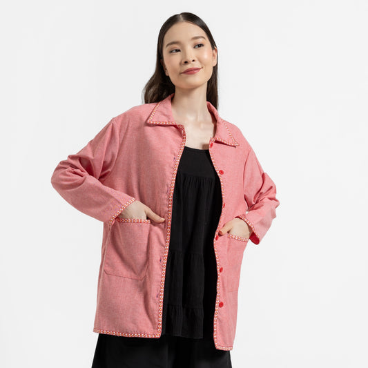Ivy Cotton Jacket Pink