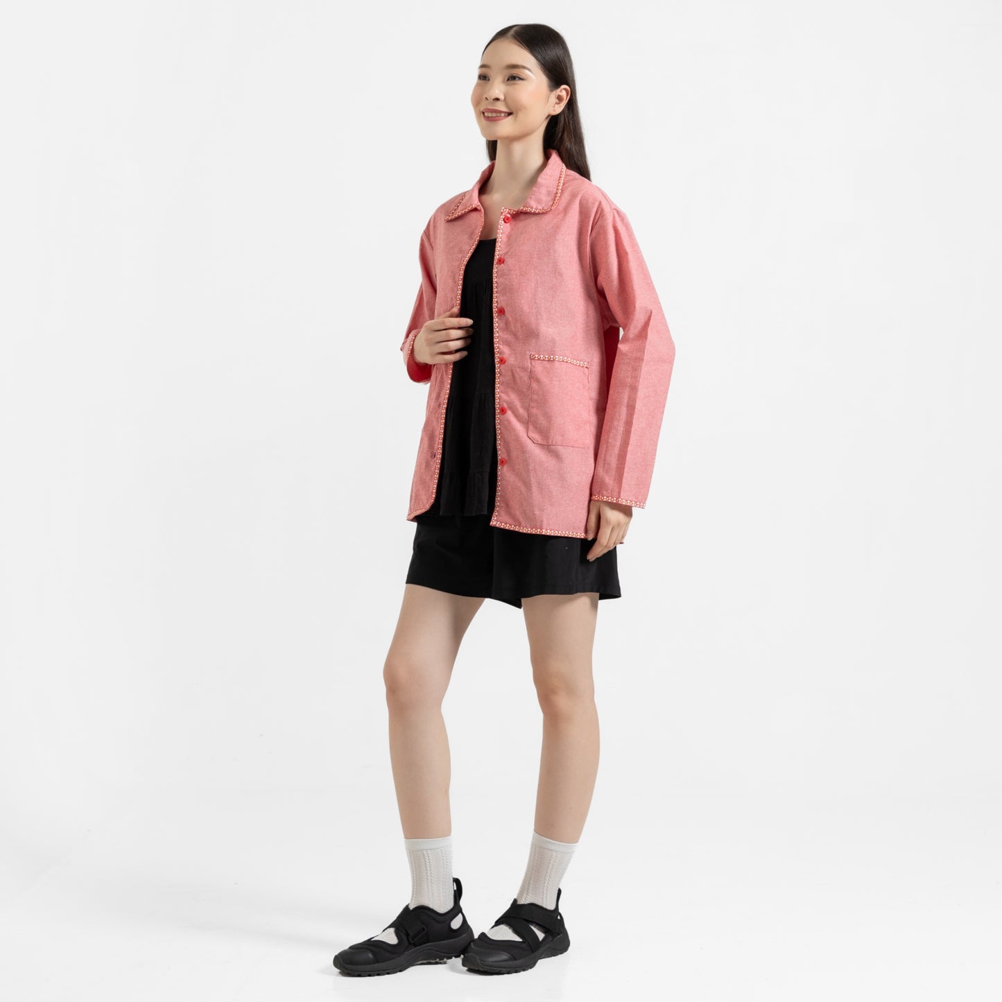 Ivy Cotton Jacket Pink