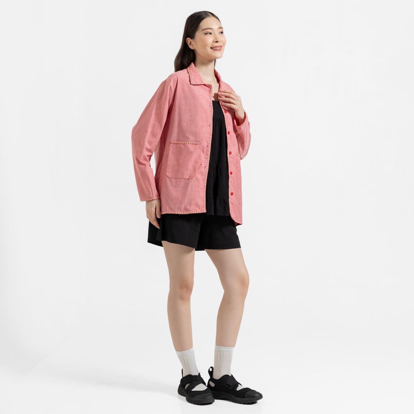 Ivy Cotton Jacket Pink