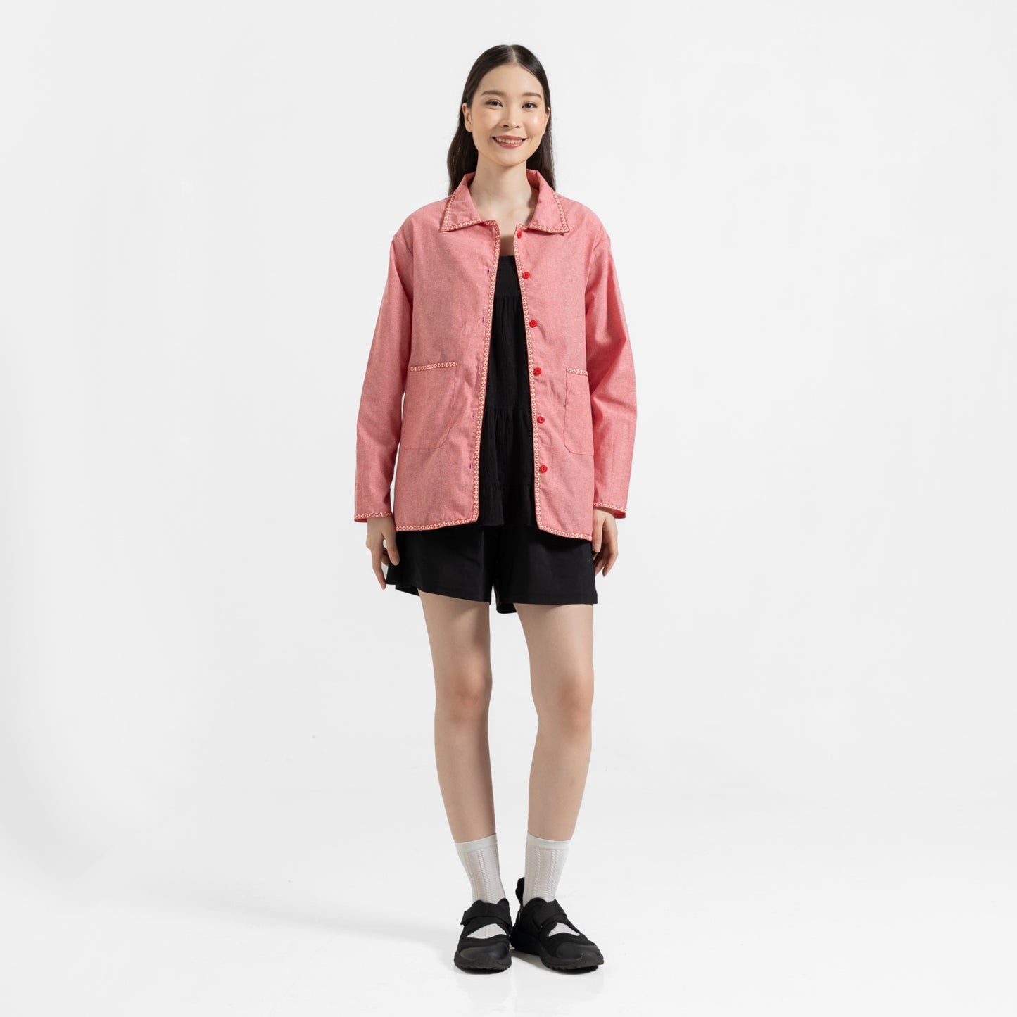 Ivy Cotton Jacket Pink