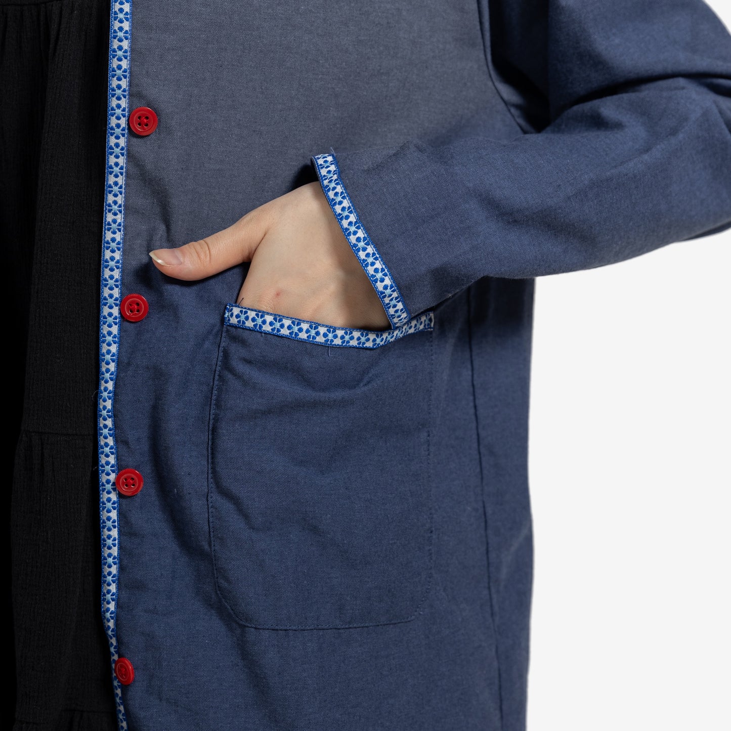 Ivy Cotton Jacket Blue