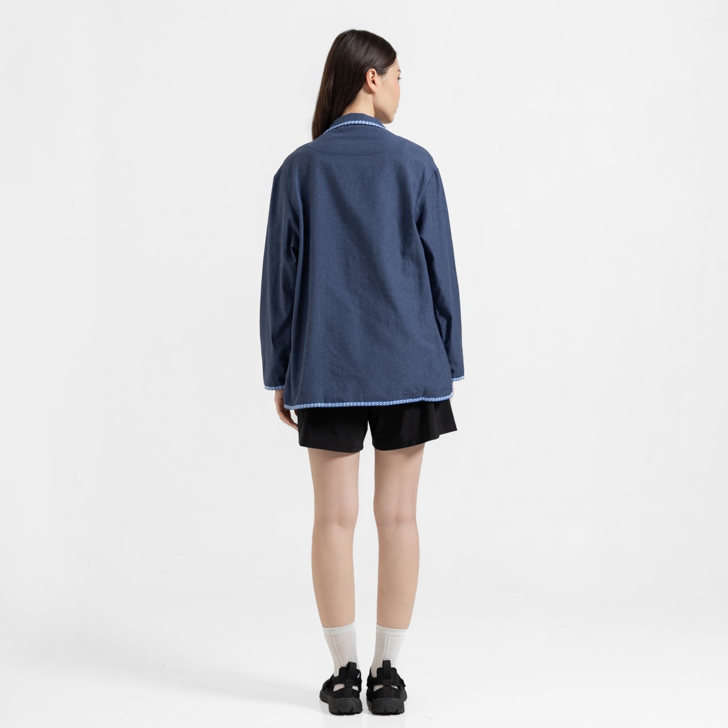 Ivy Cotton Jacket Blue