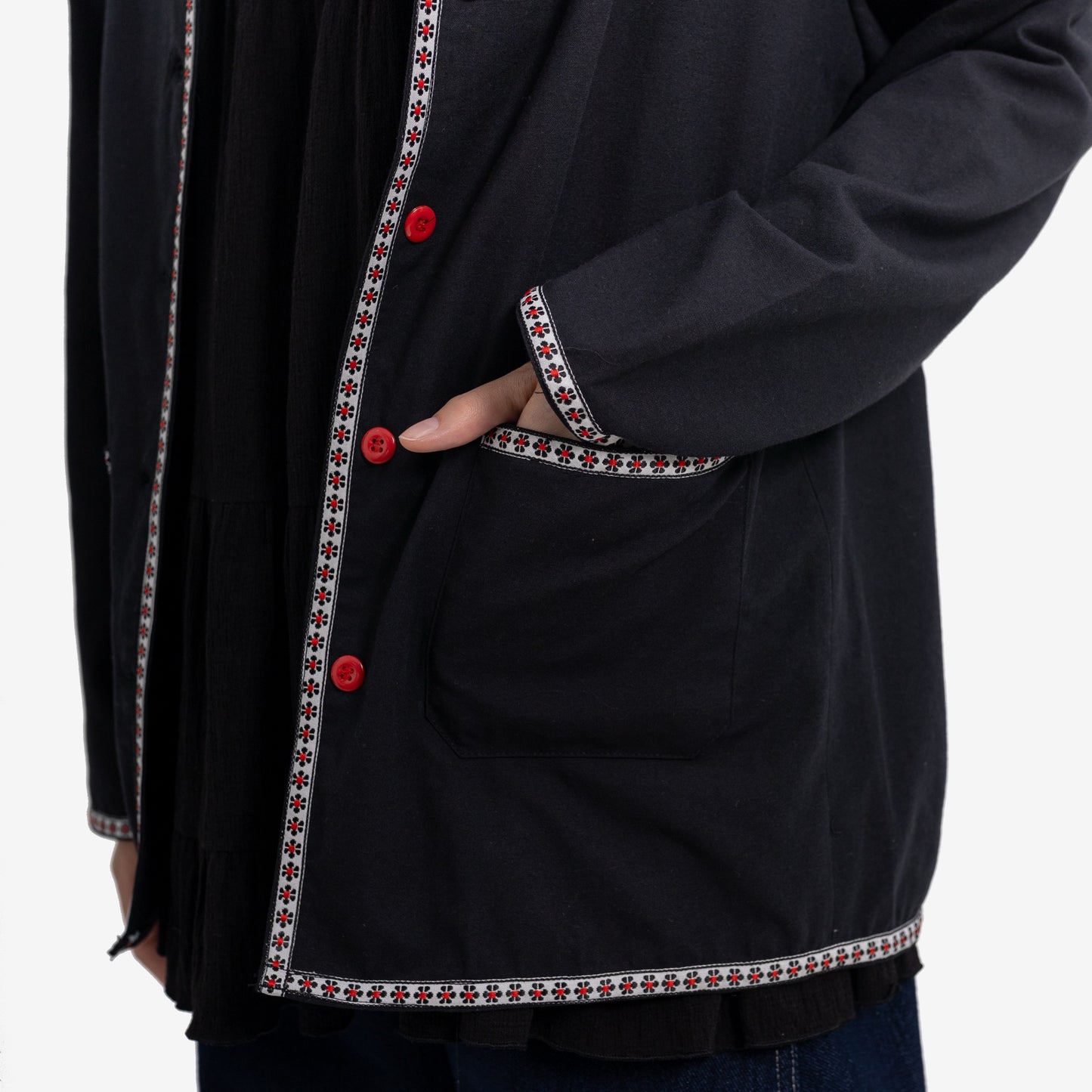 Ivy Cotton Jacket Black