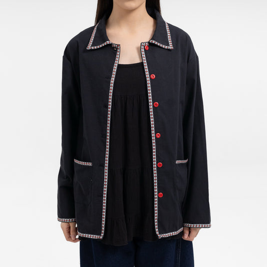 Ivy Cotton Jacket Black