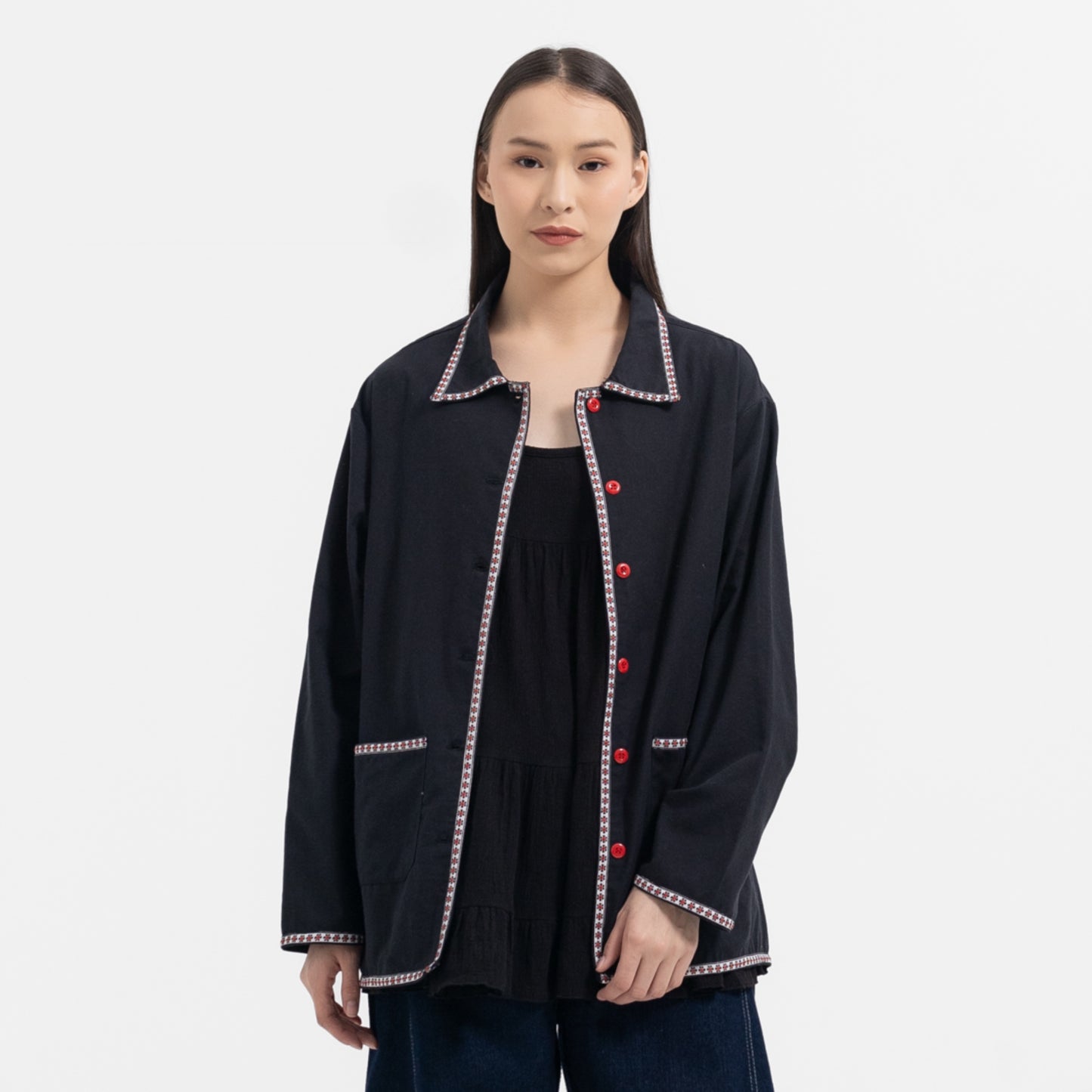 Ivy Cotton Jacket Black