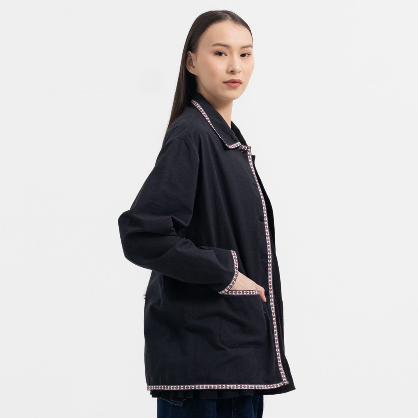 Ivy Cotton Jacket Black