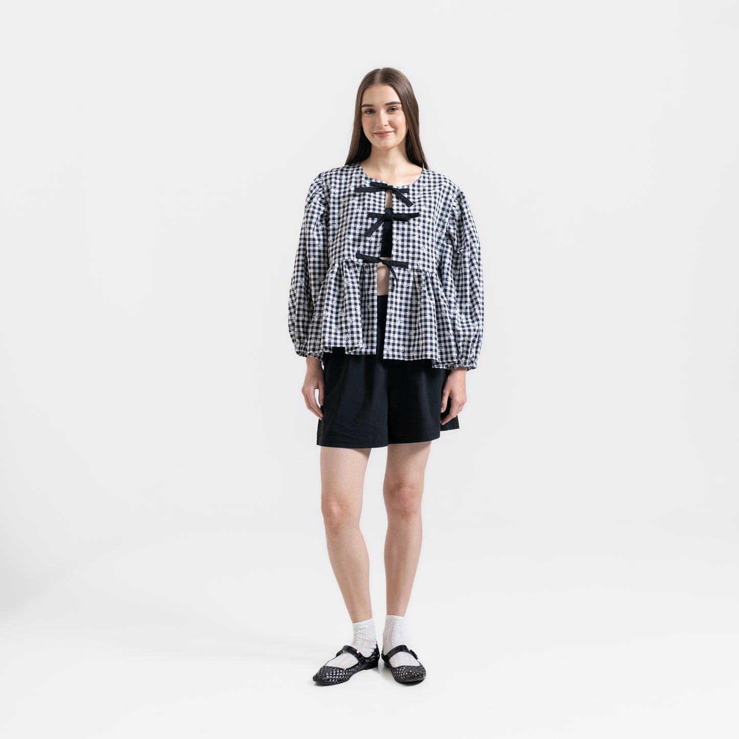 Puff Blouse Black