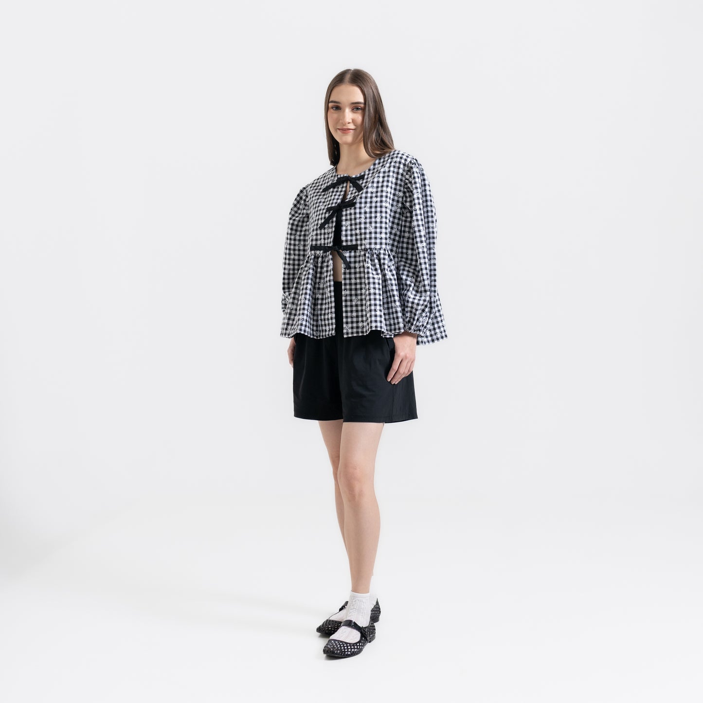 Puff Blouse Black