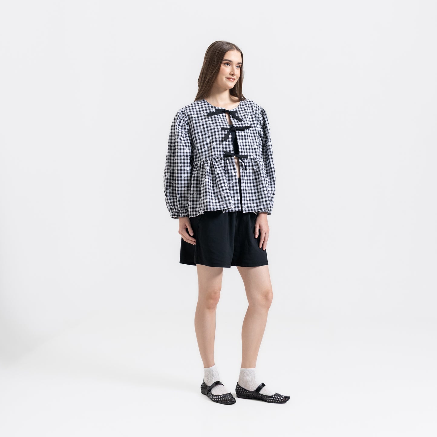 Puff Blouse Black