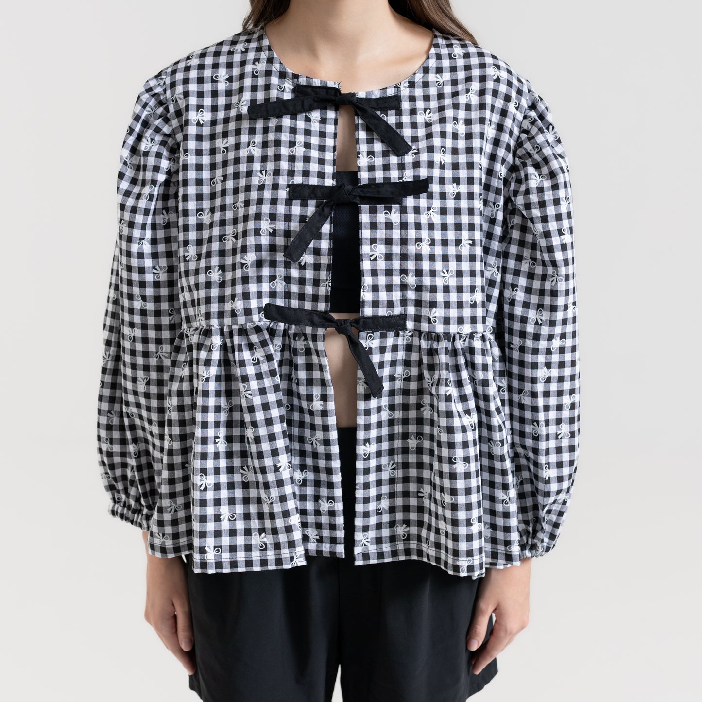 Puff Blouse Black