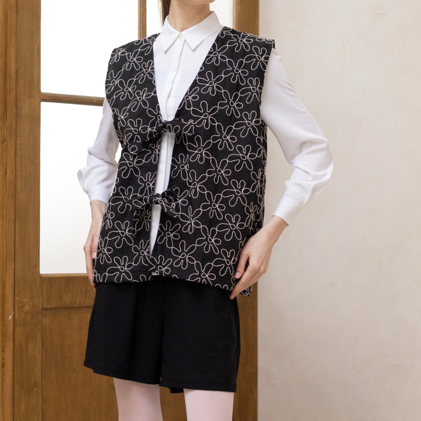 Fleur Vest Black