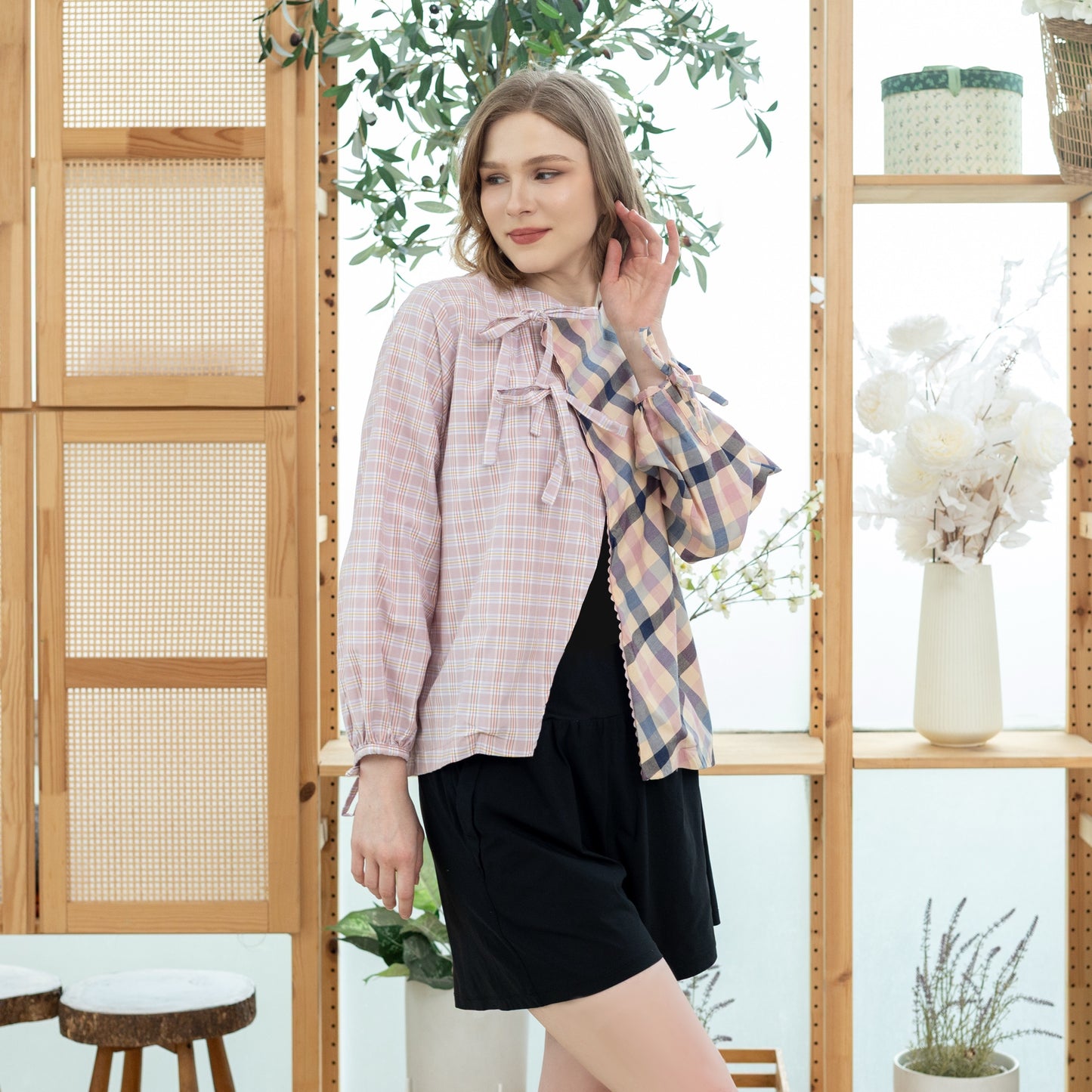Belle Plaid Pink