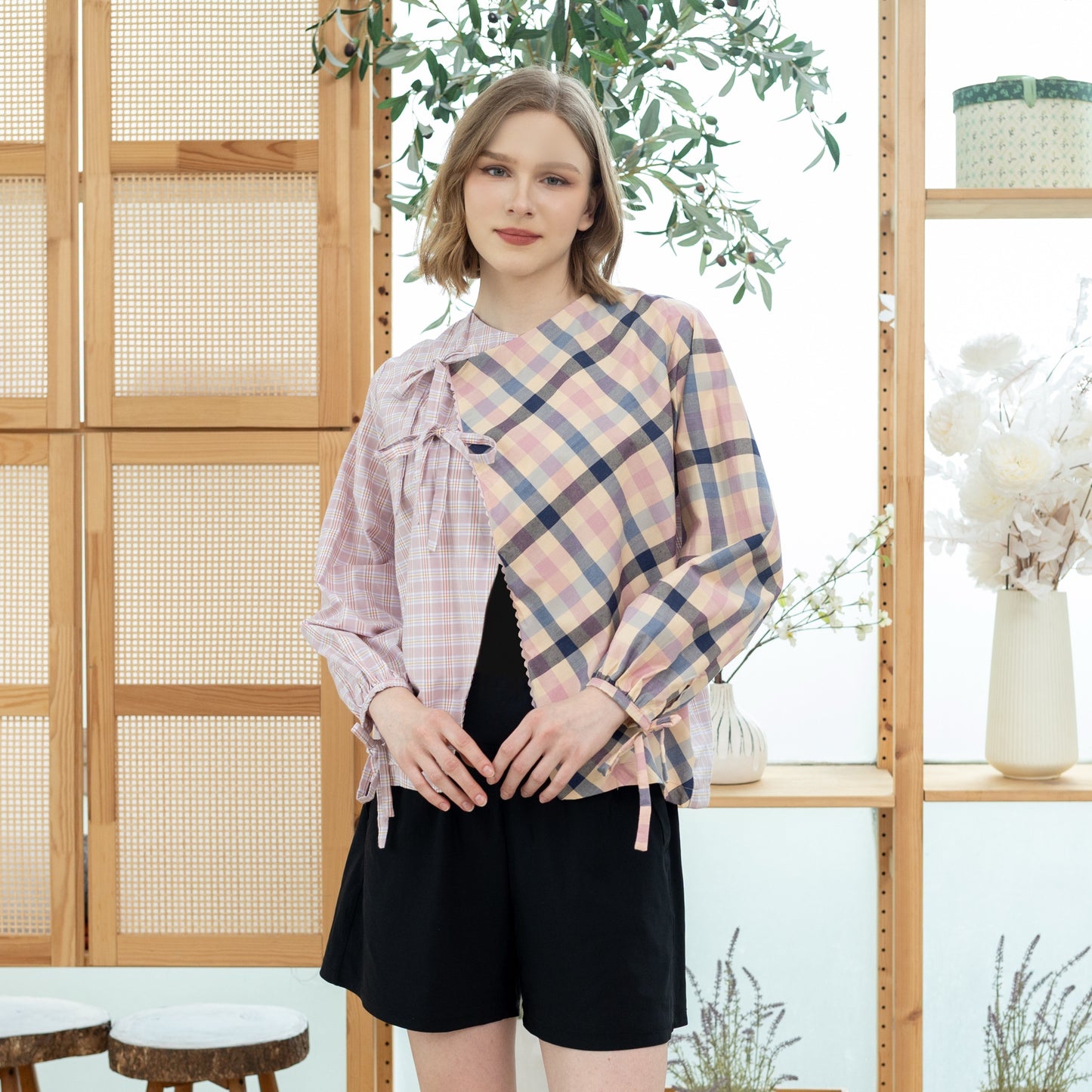 Belle Plaid Pink