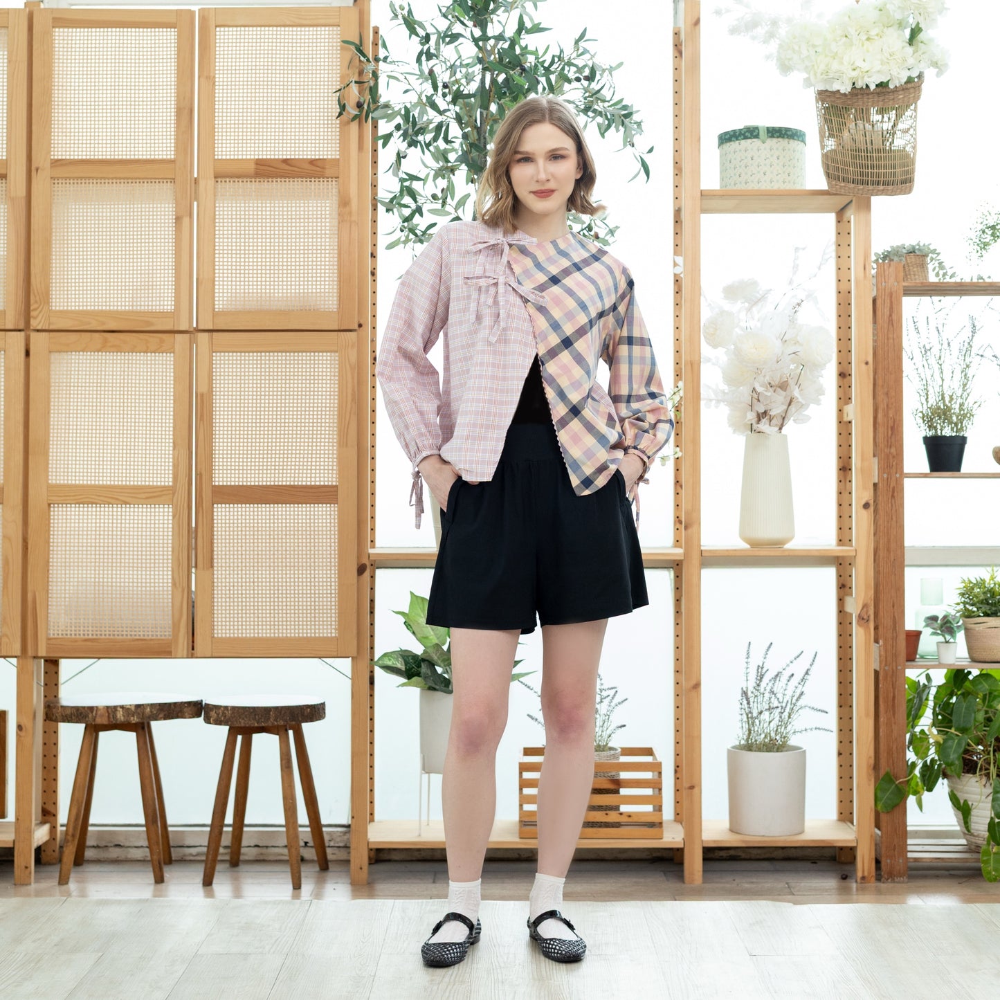Belle Plaid Pink