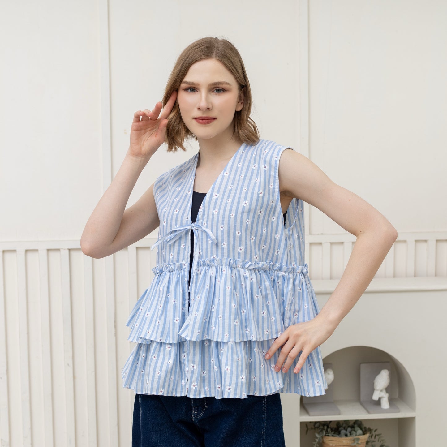 Marie Stripes Light Blue