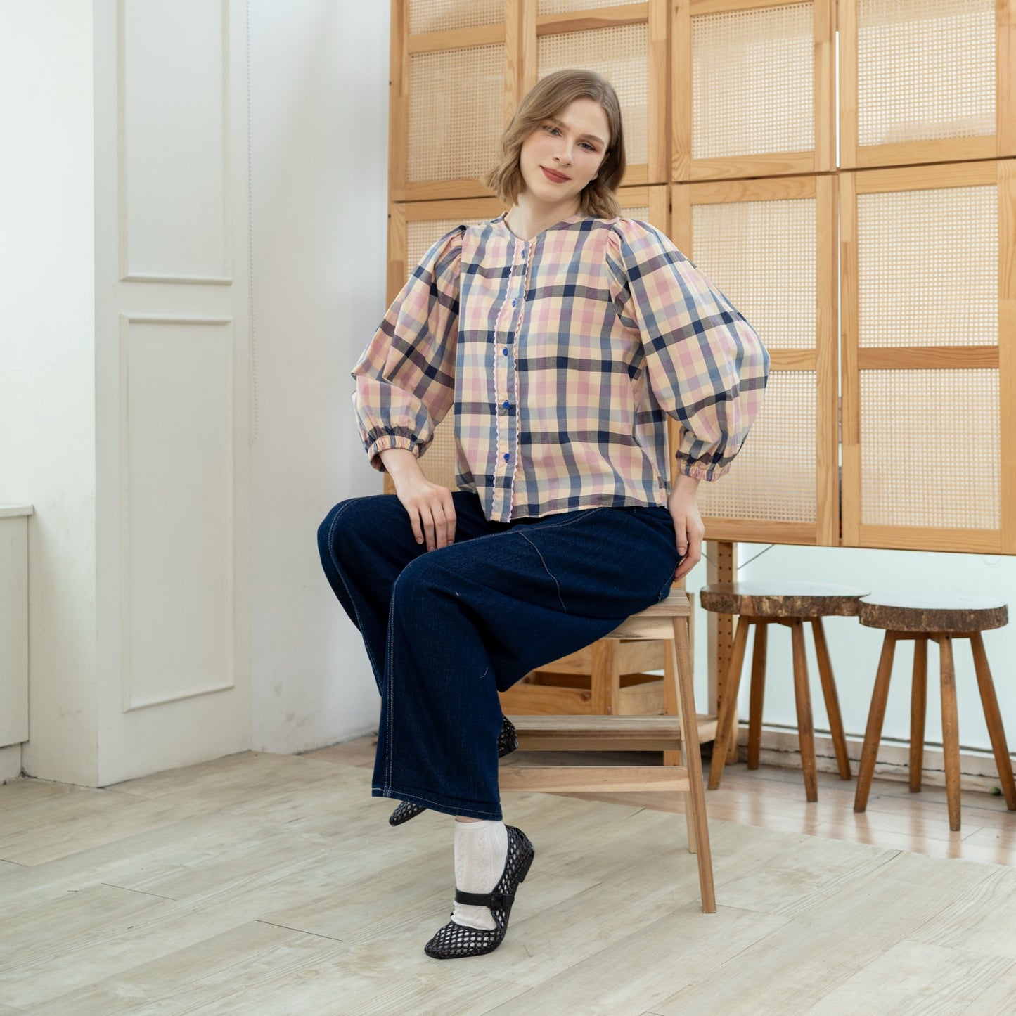 Daria Plaid Pink