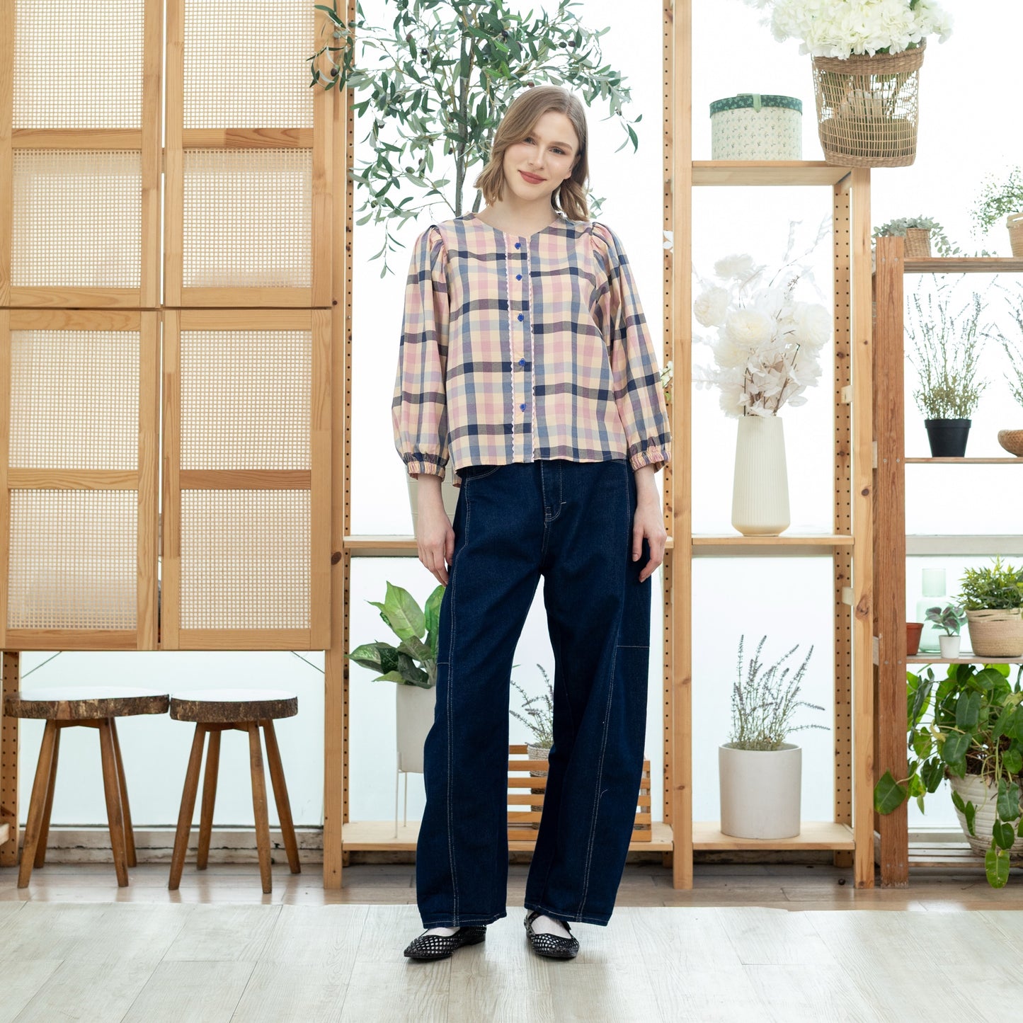 Daria Plaid Pink