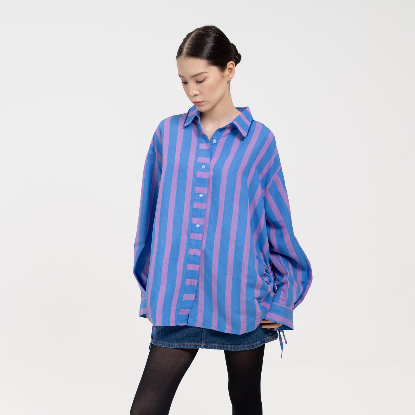 Abby Shirt Blue Lilac