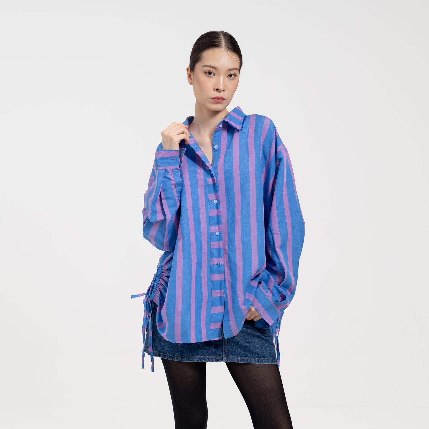 Abby Shirt Blue Lilac