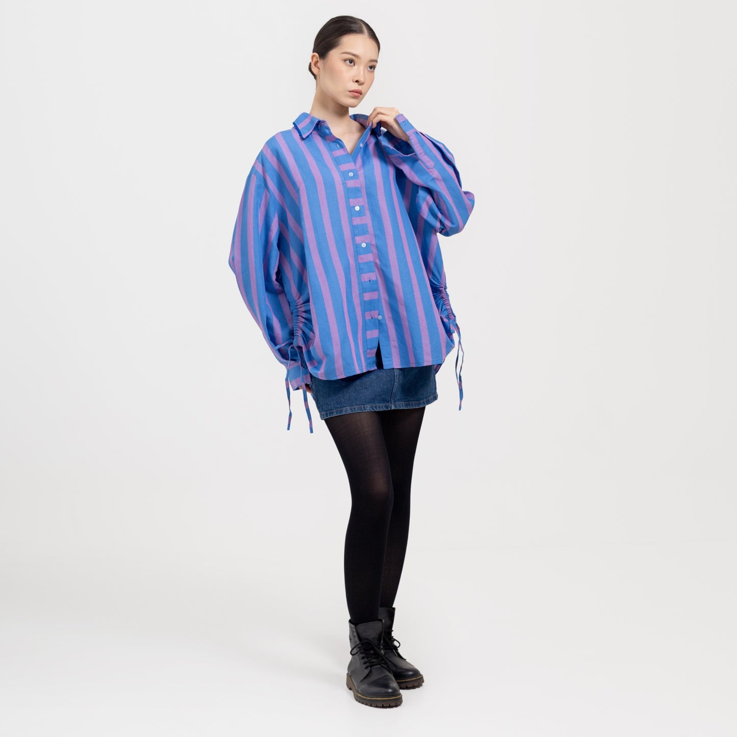 Abby Shirt Blue Lilac
