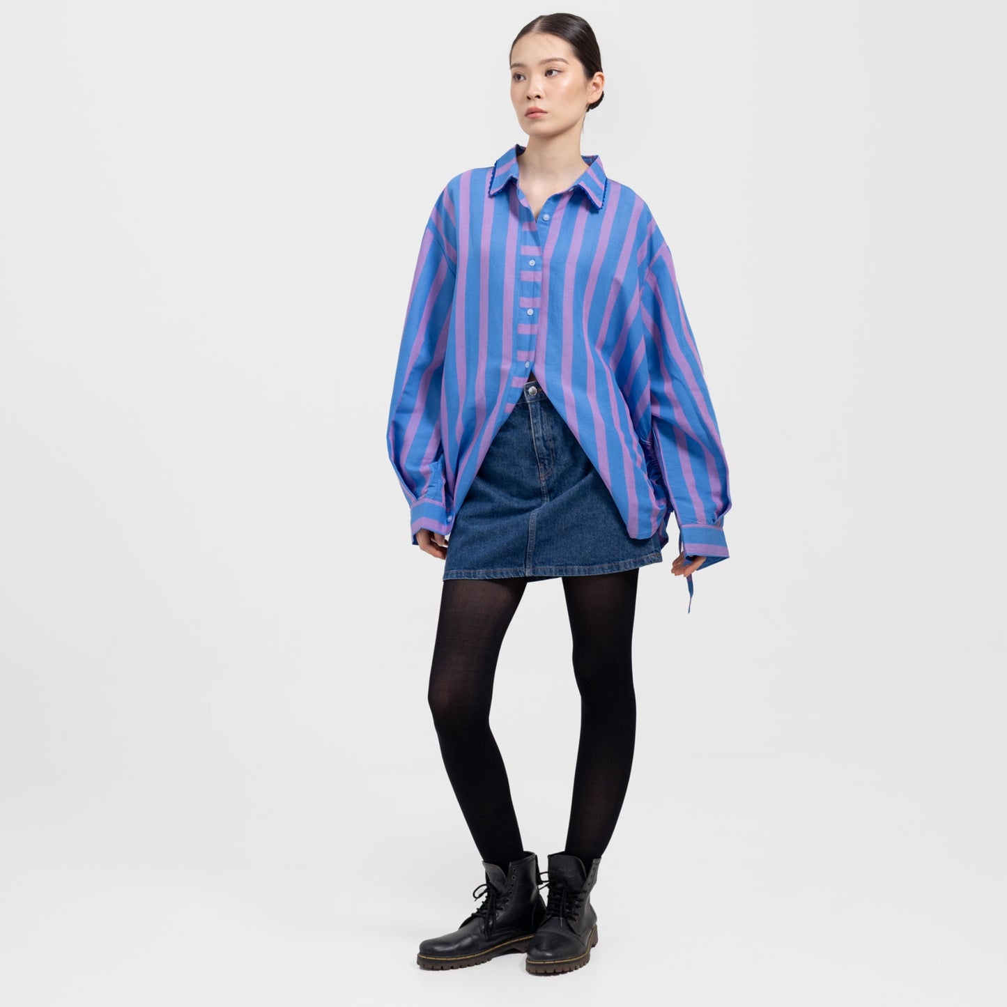 Abby Shirt Blue Lilac