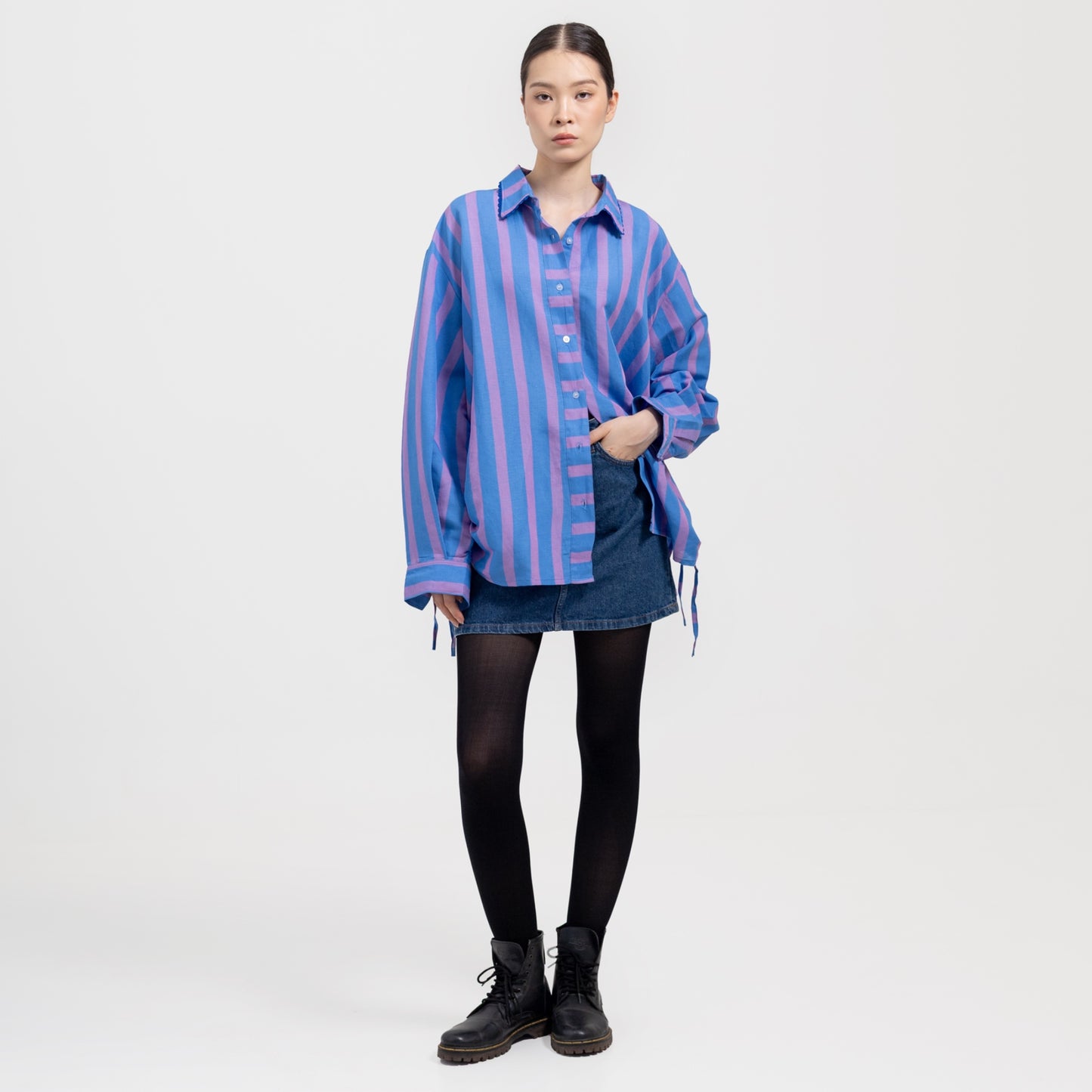 Abby Shirt Blue Lilac