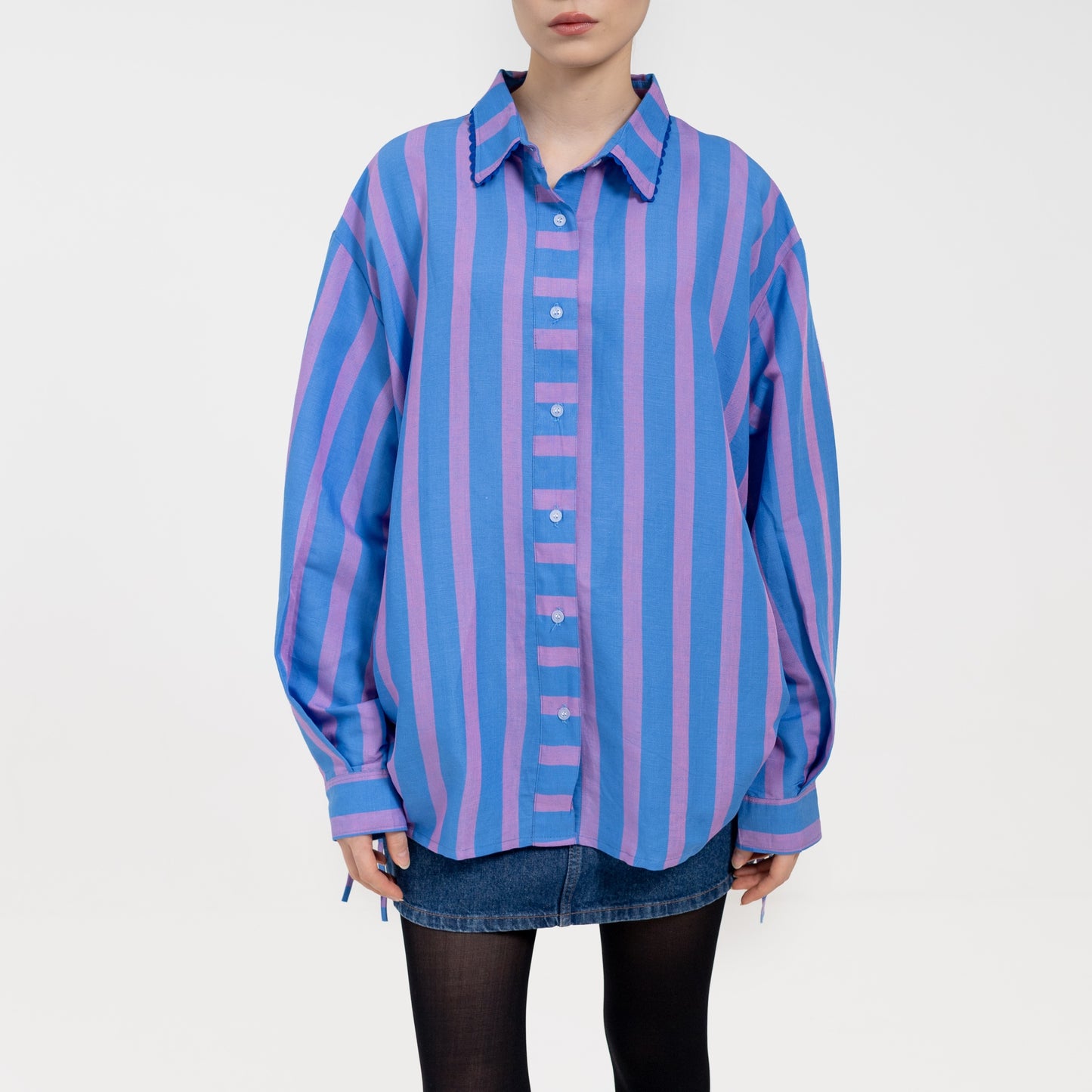 Abby Shirt Blue Lilac
